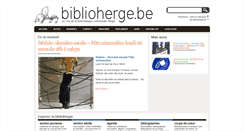 Desktop Screenshot of biblioherge.be