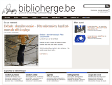 Tablet Screenshot of biblioherge.be